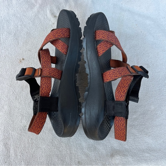 Chaco Z/2 Classic Black and Rust Sandals for Hiking and Casual Wear W7 /M5.5 EUC - Picture 8 of 11